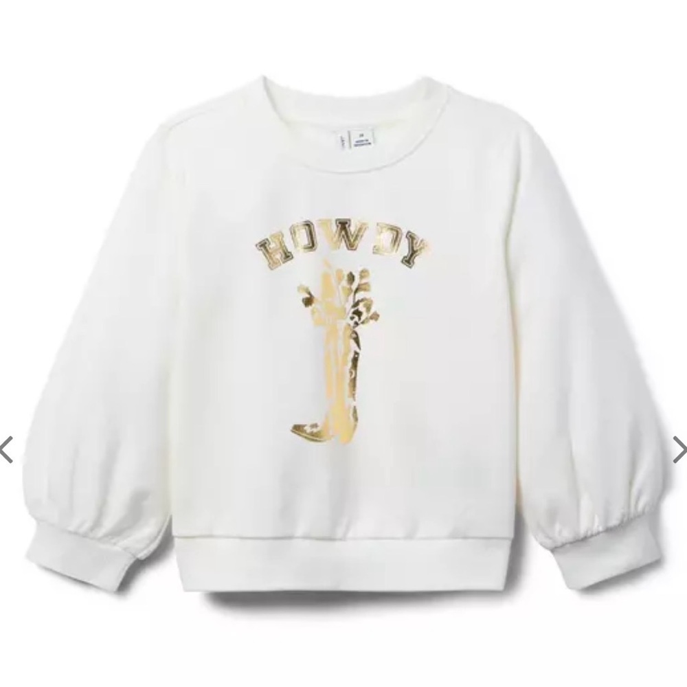 Janie & Jack “Howdy” Cowgirl 100% Cotton Rodeo Sweater , Sz 10